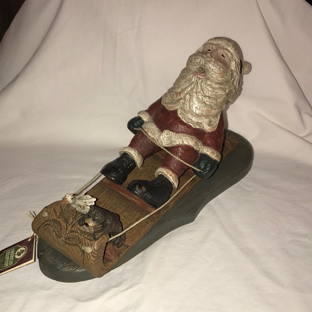 American Chestnut Folk Art - Santa: After All The Work Is Done